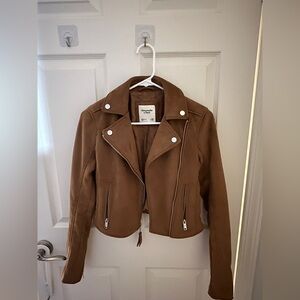Abercrombie & Fitch Women's suede moto Jacket